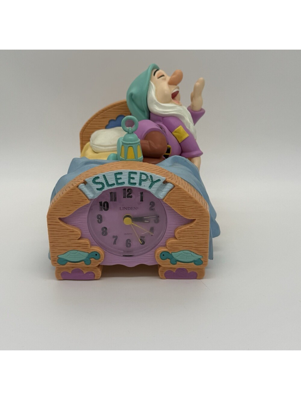 Vintage Disney 1993 THE SLEEPY CLOCK Animated Alarm Clock by Linden